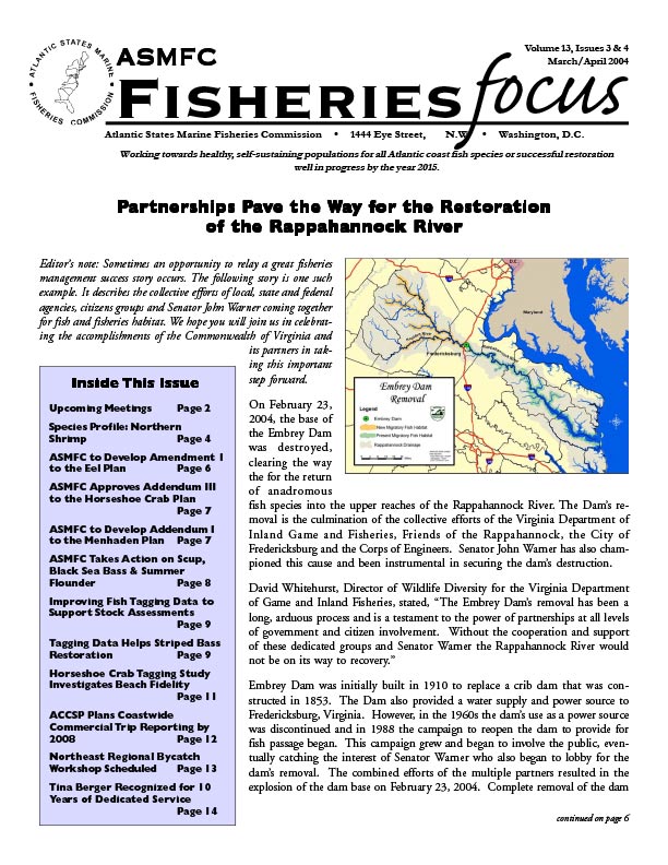 Fisheries Focus — March 2004 issue