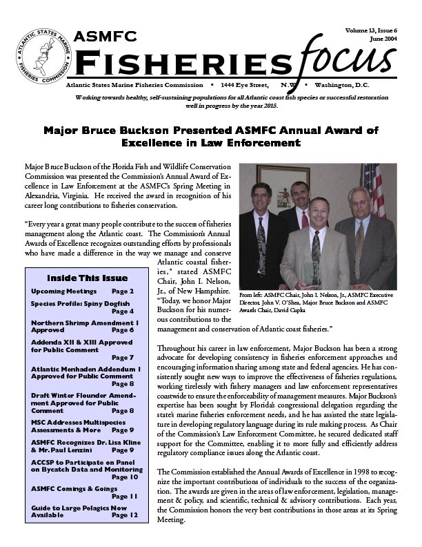 Fisheries Focus — June 2004 issue