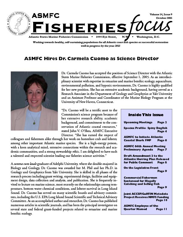 Fisheries Focus — October 2005 issue